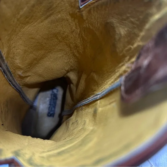 Brown Embroidered Women’s Cavender’s Cowboy Boots with Studs Size 7 B - Picture 9 of 14